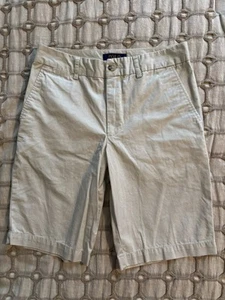 Polo Ralph Lauren Khaki Chino Shorts Boy’s Size 12 Flat Front 9” Inseam - Picture 1 of 11