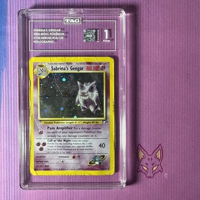 Gym Heroes - TAG 1 - Sabrina's Gengar 14/132 Holo (US Seller) - Image 1 of 2