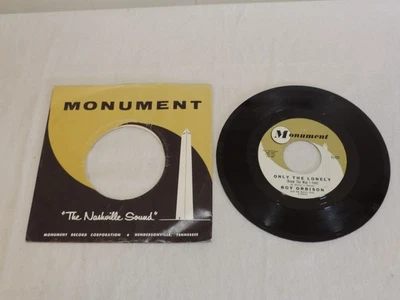 ROY ORBISON ONLY THE LONELY 45rpm 7" Record~1960~Monument Records 45-421~~VG - Image 1 of 4