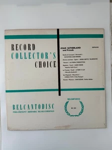 Belcantodisc BC 250 Joan Sutherland Record Collector's Choice LP 12" 33RPM - Imagen 1 de 4