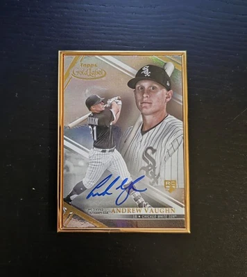 2021 Topps Gold Label Andrew Vaughn Framed Rookie Auto #FA-AV RC Brewers - Image 1 of 2