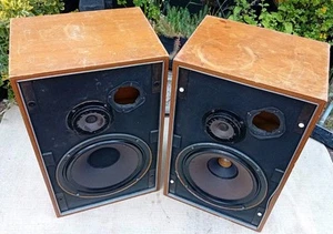 2 GOODMANS MAGNUM SL LOUDSPEAKERS SOLD FOR PARTS NOT WORKING RESTORATION PROJECT - Picture 1 of 13