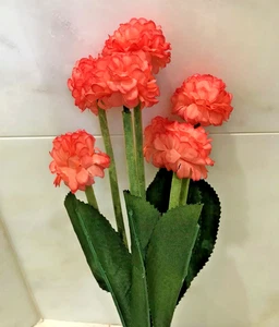 2 juegos de flores artificiales de alta calidad allium giganteum naranja - Imagen 1 de 1