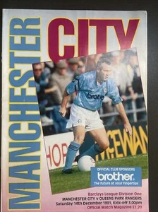 Manchester City v QPR (Division 1 91/2) 14.12.91 FLD - Bild 1 von 2