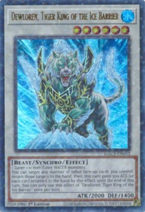 YGO-3x-Near Mint-Dewloren, Re Tigre della Barriera di Ghiaccio - HAC1-EN052 - Ultra Ra - Foto 1 di 1