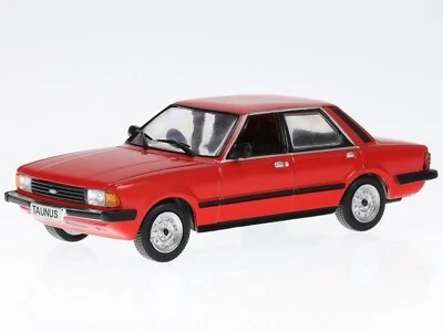 Ford Taunus MK3 1980 4-Türer rot Modellauto in Vitrine Hachette 1:43 - Bild 1 von 4