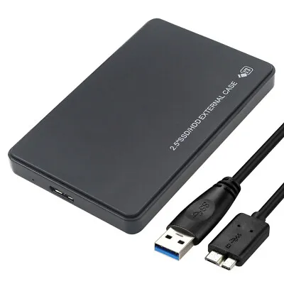 2.5  SATA USB 3.0 Hard Drive Disk HDD SSD Enclosure External Laptop Case • 5.50$