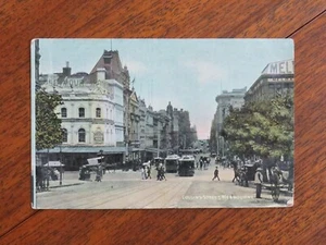 Collins Street, Melbourne - 1908 vintage postcard - Picture 1 of 2