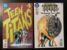 Teen Titans #1 - 5 1996 DC Comics Prysm Joto Risk Argent Atom