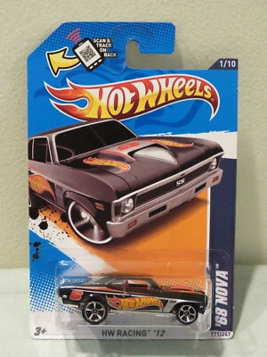 MOC Hot Wheels HW Racing '12 '68 Nova Black 1/10, 171/247 Lot 3 - Image 1 of 2
