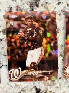 2018 TOPPS CHROME SEPHIA PARALLEL ROOKIE CARD NATIONALS RAUDY READ #120 - Picture 1 of 1