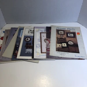 11 Assorted Cross Stitch Pattern Books Lot Country Special Occasions Looney Tune - Picture 1 of 20