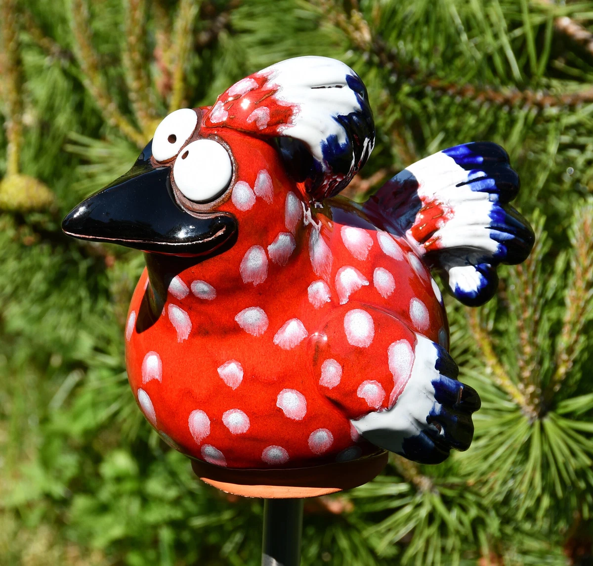 DIYOMR Goldene Vogel-Figuren Aus Keramik – 7,6x3,8x6,6 Cm, 2 Stück – Moderne Deko Für Fensterbank, Schreibtisch & Bonsai