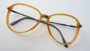 Valentino montatura di design occhiali vintage marrone chiaro a forma di goccia taglia M - Foto 1 di 4