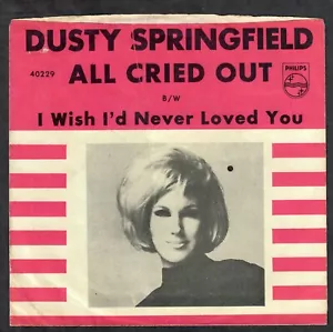 Dusty Springfield 1964 Philips pROMo 45rpm "All Cried Out" Northern Soul cLEAn! - Picture 1 of 4