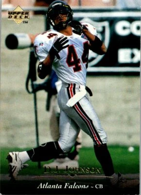 D.J. Johnson 1995 Upper Deck #182 Atlanta Falcons Football Card - Image 1 of 2