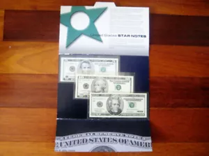 UNITED STATES***STAR NOTES***FEDERAL RESERVE NOTE CHOICE UNC GEM BU NOTE - Picture 1 of 5