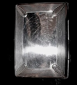 WMF Antique Art Nouveau Silver Plated On Best Nickel Silver Cigarette Case, 1909 - Picture 1 of 12