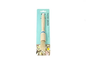 Wooden Round Pastry Brush Baking Bakeware Pastry BBQ 19cm - Picture 1 of 2