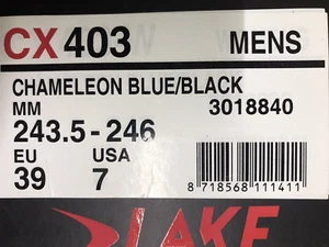 LAKE RADFAHREN CX403 CHAMELEON BLAU/SCHWARZ STRASSENSCHUHE EU39/USA 7 - Bild 1 von 1