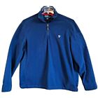Polo Ralph Lauren Men’s Size L 1/4 Zip Fleece Pullover Jacket  Navy Blue