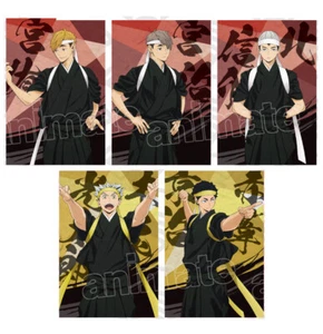 Haikyu limitierte Jubelteam-Postkarte BOKUTO AKAASHI OSAMU ATSUMU MIYA KITA - Bild 1 von 7