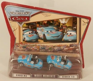 Disney Pixar Cars MOVIE MOMENT Dinoco McQueen Team Mia & Tia Mazda Miata's - Foto 1 di 1