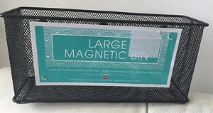 Mesh Magnetic Locker Magnetic Safe Space Storage Box Bin Black by MSA NEW NEW - Picture 1 of 6