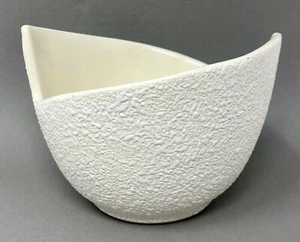 Vintage Romco Übertopf, Rocky Mountain Pottery Speckled White Dish, Mid Century - Bild 1 von 8
