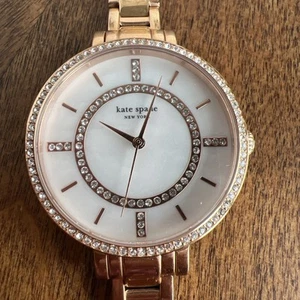 Kate Spade Gramercy Women's Watch Rose Gold with Pave Crystals - Picture 1 of 7
