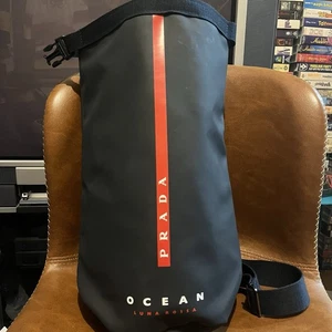 Prada Luna Rossa Ocean Series Sling Bag Waterproof Nylon Shoulder Bag Rucksack - Picture 1 of 6