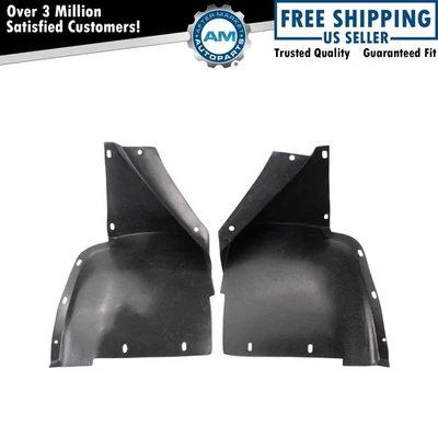 Conjunto de forro de para-lama interno dianteiro para motorista e passageiro compatível com Cadillac XLR 2004-2009 - Imagem 1 de 4