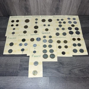 LOTE DE 60 MONEDAS SURTIDAS DE FRANCIA Grecia ITALIA SUECIA SUIZA ALEMANIA - Imagen 1 de 5