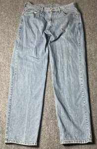 Levi 550 36 X 34 Men’s Jeans Relaxed Fit Cotton Denim Light Blue WPL-423 - Picture 1 of 11
