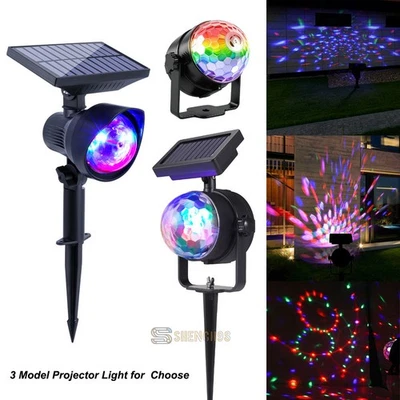 Luces Láser Exterior Impermeable Energía Solar Estrella Luz Proyector Navidad Navidad Foto 1 de 4