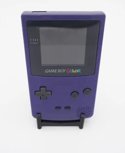 Nintendo Game Boy Color Purple Console CGB-001 with IPS Backlit Screen Upgrade - Picture 1 of 7
