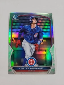 Cristian Hernandez 2023 Bowman Card #BCP-24, Chrome Lunar Glow Refractor - Picture 1 of 2