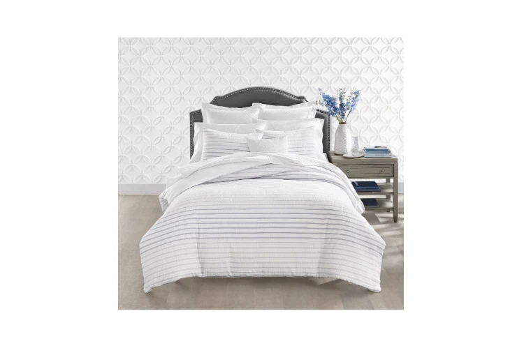 Juego de edredón Charter Club Damasco Diseño Seersucker Ombre Rayas Doble/Doble XL Foto 1 de 1