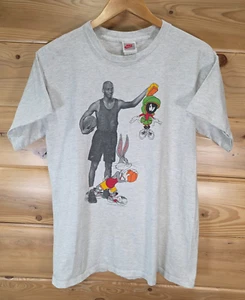 VTG Michael Jordan Bugs Bunny Mars Martian T Shirt Youth XL Men Small 1993 READ - Picture 1 of 19