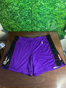 2002-2003 NBA Toronto Raptors Basketball Team Issued Shorts Purple Nike Size 46