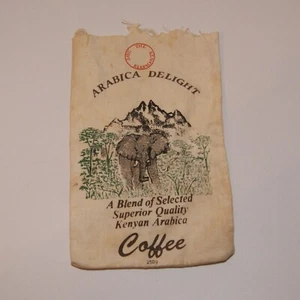 Vintage Arabica Delight Kaffee kleine Canvas Tasche - Bild 1 von 4