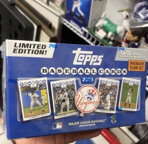 NEW 2008 TOPPS NEW YORK YANKEES COMPLETE PREMIUM TEAM SET 55 CARDS-UNOPENED BOX - Picture 1 of 5