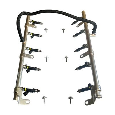 Riel inyector de combustible original Ford 6,8 L V10 OEM con inyectores y herrajes 2011-2017 Foto 1 de 4