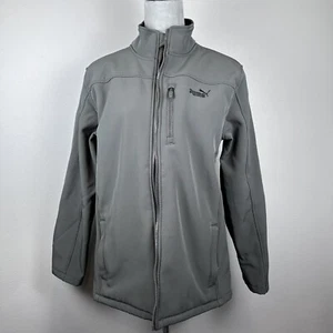 PUMA Sport LifestyleGrey Zipper Jacket Boys Sz XL Fleece Polyester - Picture 1 of 15