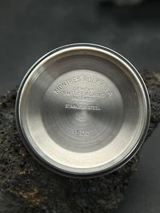 #1318 ORIGINAL ROLEX 1500 GEHÄUSE CASE DECKEL BACK DATE 34mm CASEBACK PART SPARE - Picture 1 of 4