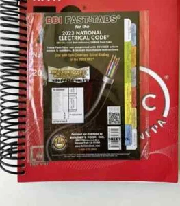 NFPA 70 National Electrical Code NEC 2023 Edition Spiral + BBI Fast Tabs... - Picture 1 of 5
