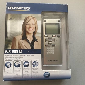 Olympus WS-500M 545 Hours Handheld Digital Voice Recorder SILVER. New Open Box. - Picture 1 of 2