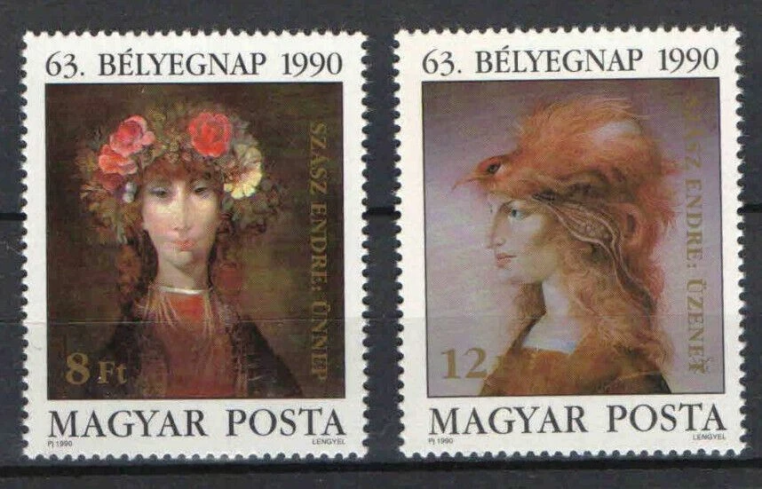 Hungría 1990. Stampday - Bonito conjunto de pinturas MNH (**) Mi: 4107-4108 Foto 1 de 1