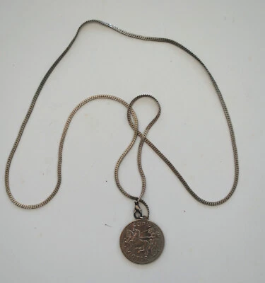 **** SCIPIO VICTOR Anhänger Münze Medaille Metall mit Kette römisches Motiv **** - Bild 1 von 4