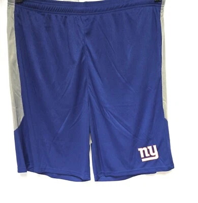 男式 Fanatics NFL 纽约巨人队大高涤纶标志足球短裤 — 第 1/4 张图片